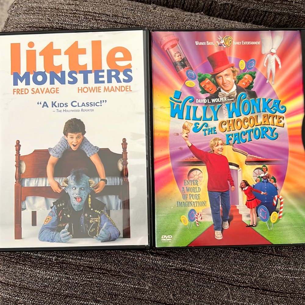 Willy Wonka, Little Monsters and DVD's